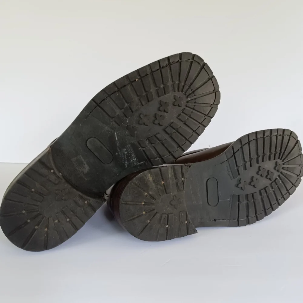 GORDON RUSH Dark Brown Leather Chukka w/ Rubber Sole EU 45/US12